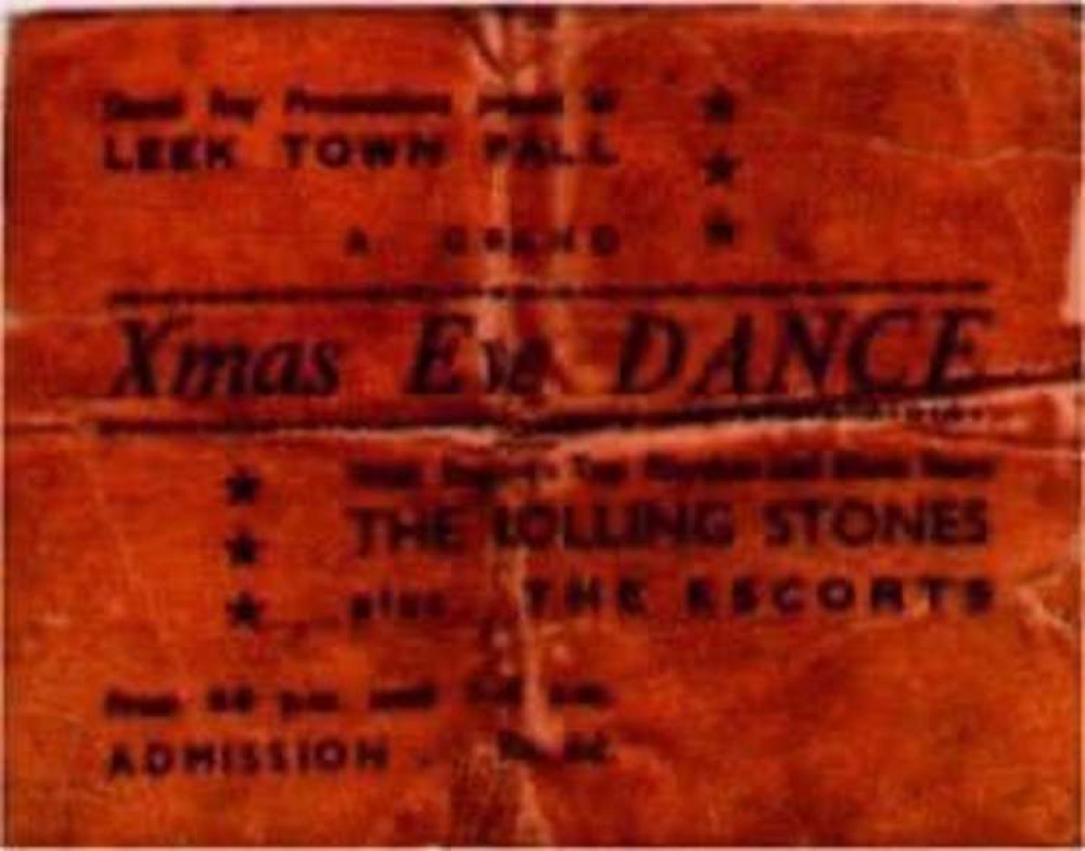 A ticket from the Christmas Eve gig 58 years ago