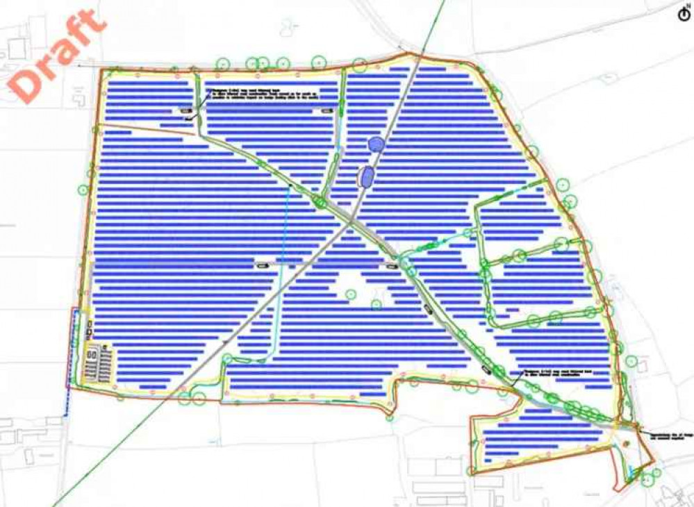 Solar farm layout Solar farm layout