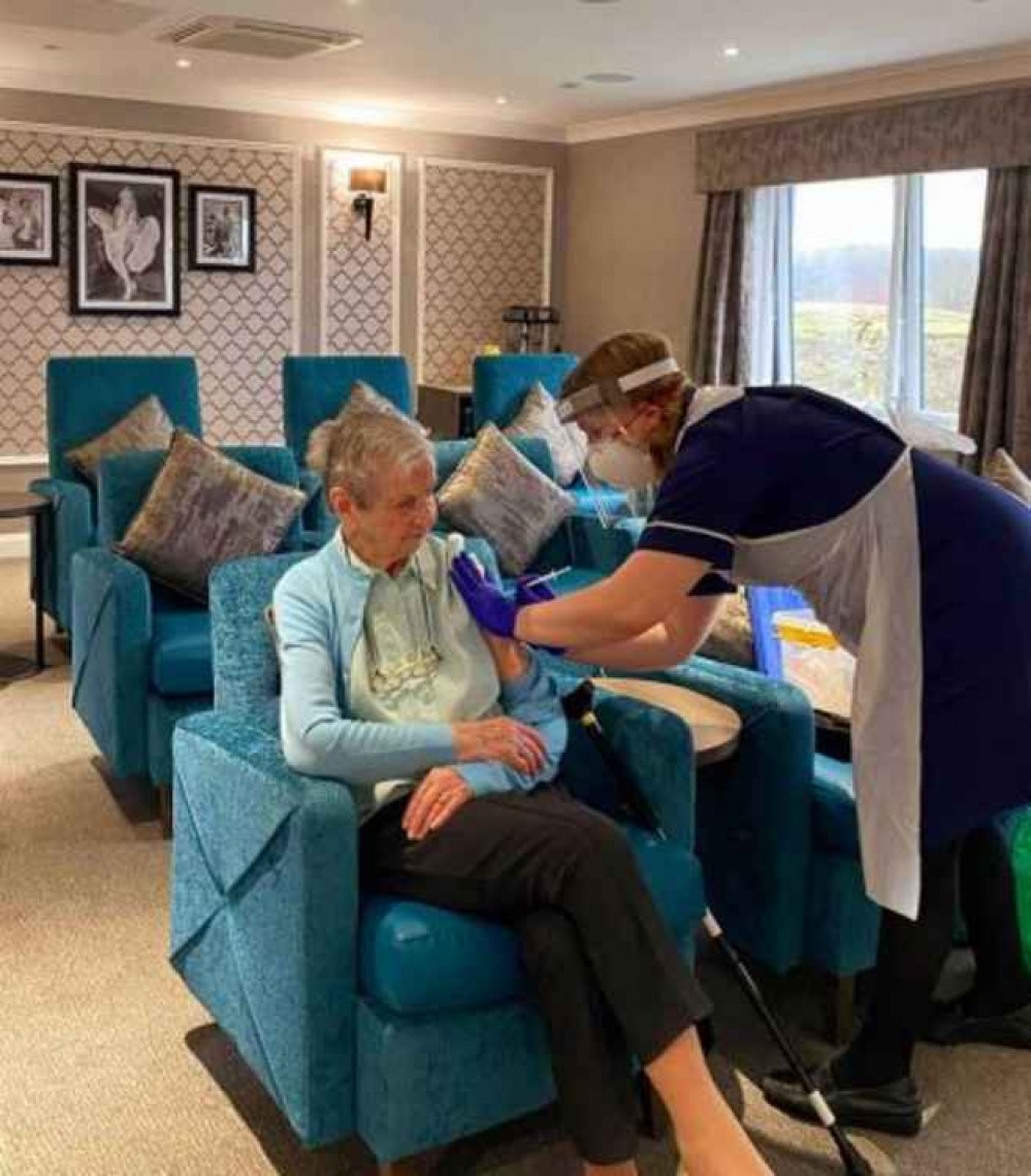 Elworth Grange was among the first care homes to be vaccinated in Sandbach. Elworth Grange was among the first care homes to be vaccinated in Sandbach.