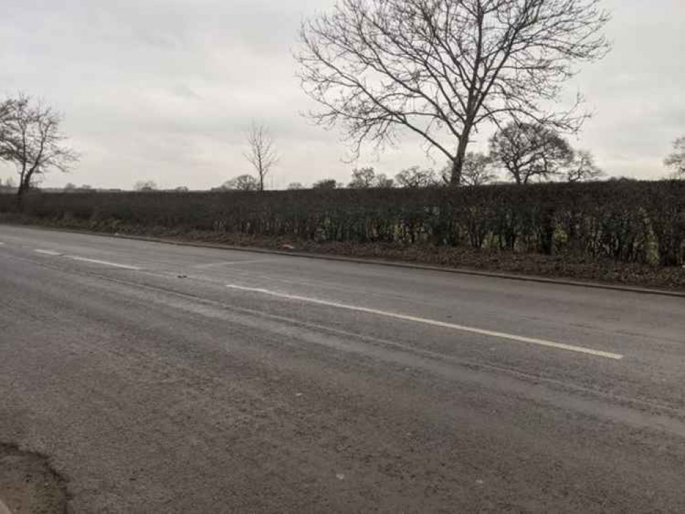 Cllr Seymour raised safety concerns about the unlit stretch of road (Image: Cllr Kieran Seymour).