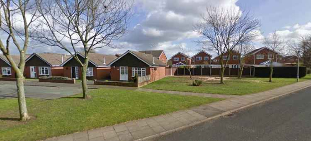 The land at the end of Dee Close was sold for £62,000 at auction last month "with a view" to build two bungalows (Image: Google Maps) The land at the end of Dee Close was sold for £62,000 at auction last month "with a view" to build two bungalows (Image: Google Maps)