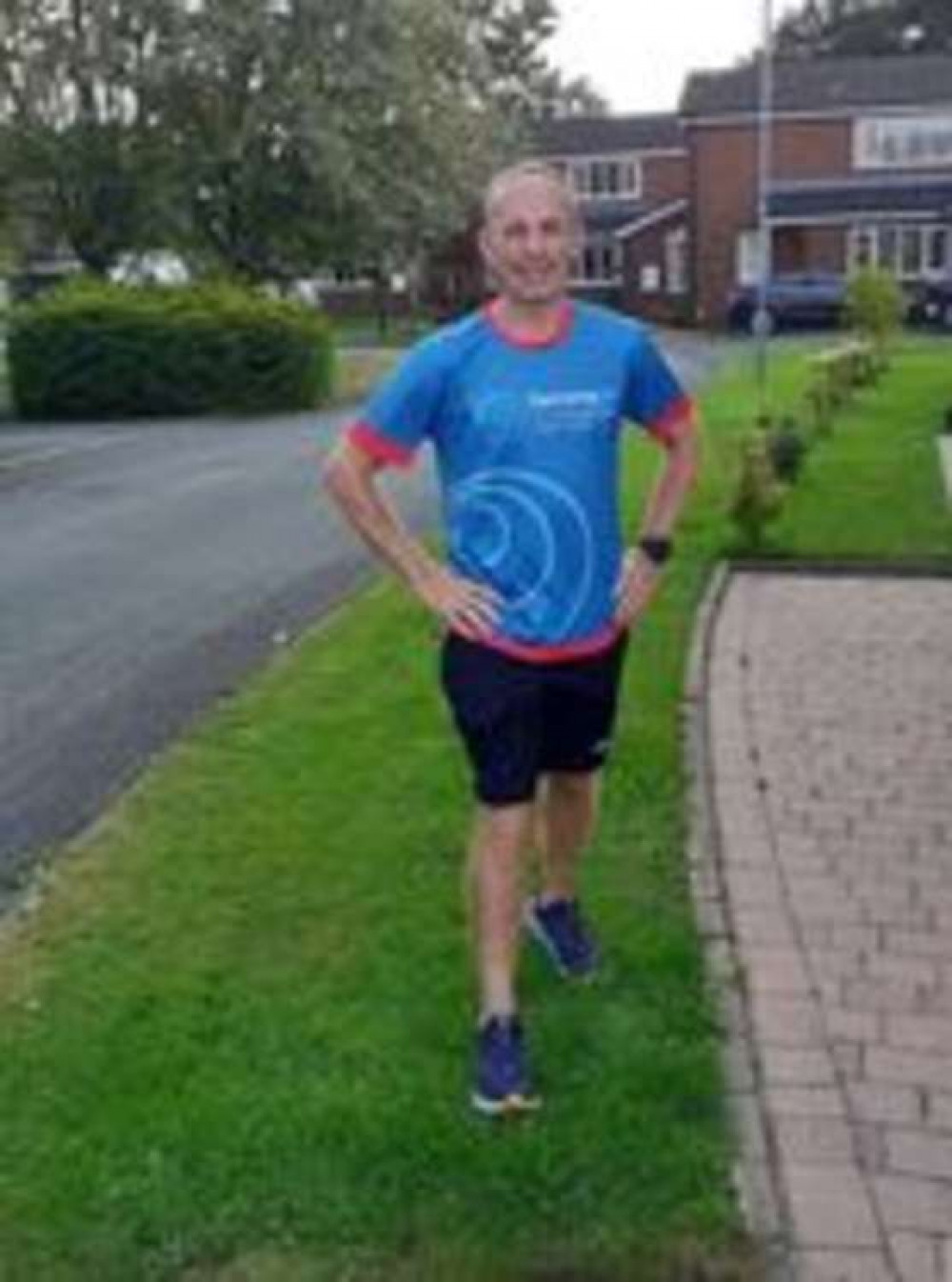 Darren in marathon training Darren in marathon training