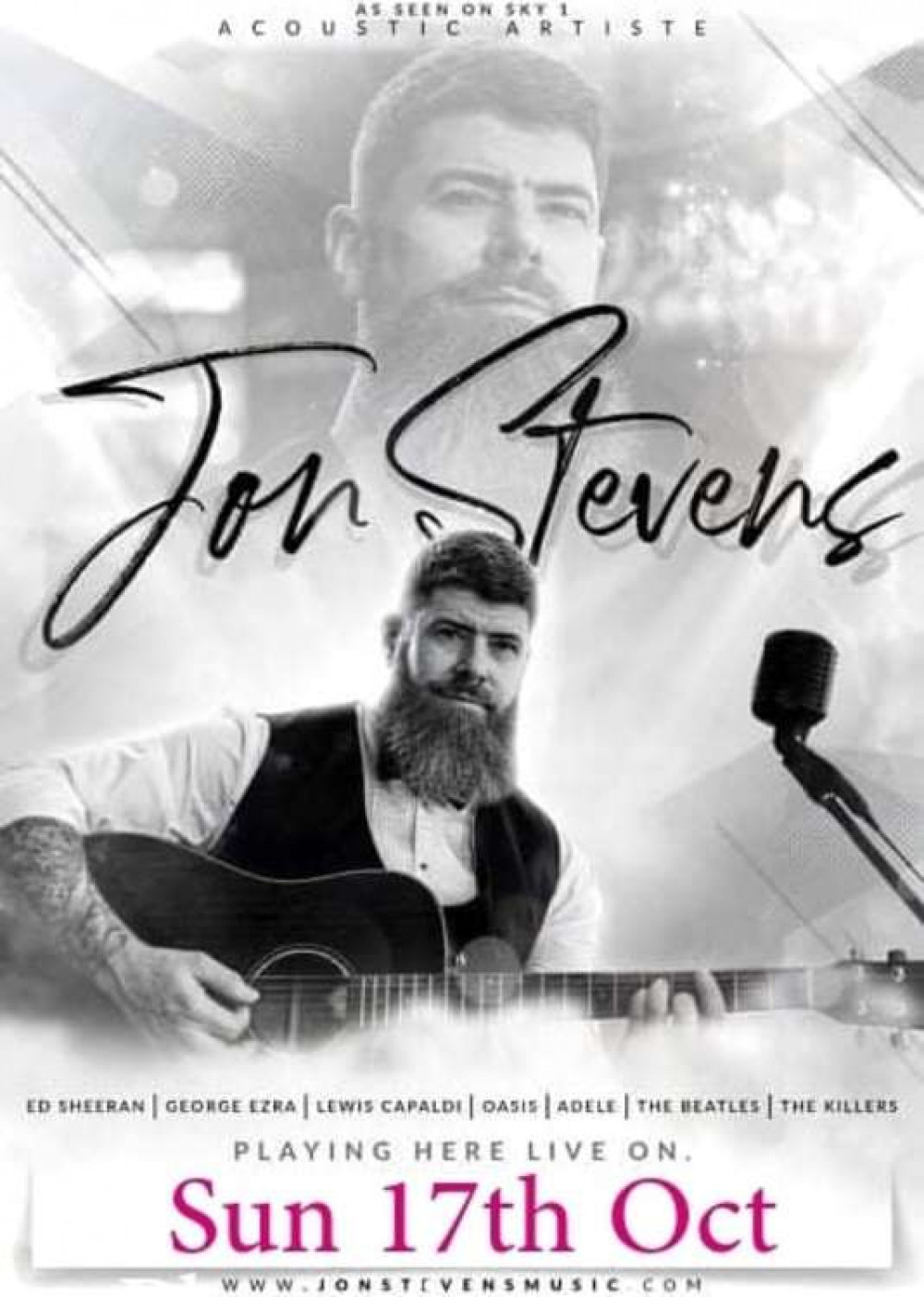 Jon Stevens at the Swan |& Chequers