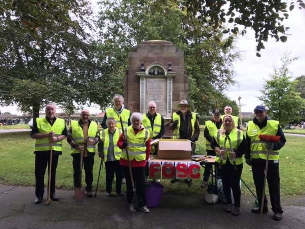 Friends of Sandbach Cemetery gather for Saturday's launch working party