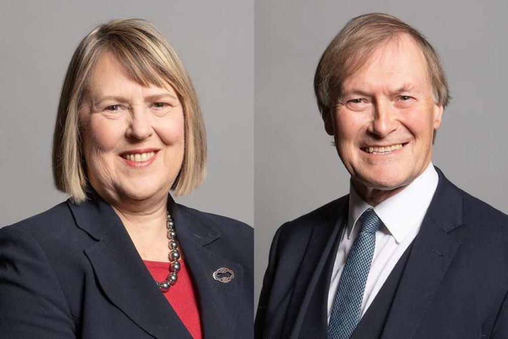 Congleton MP Fiona Bruce and the late MP Congleton MP Fiona Bruce and the late MP