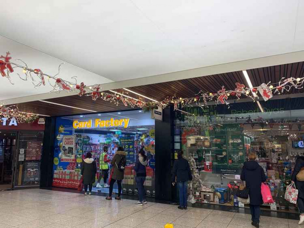 There were queues outside Card Factory