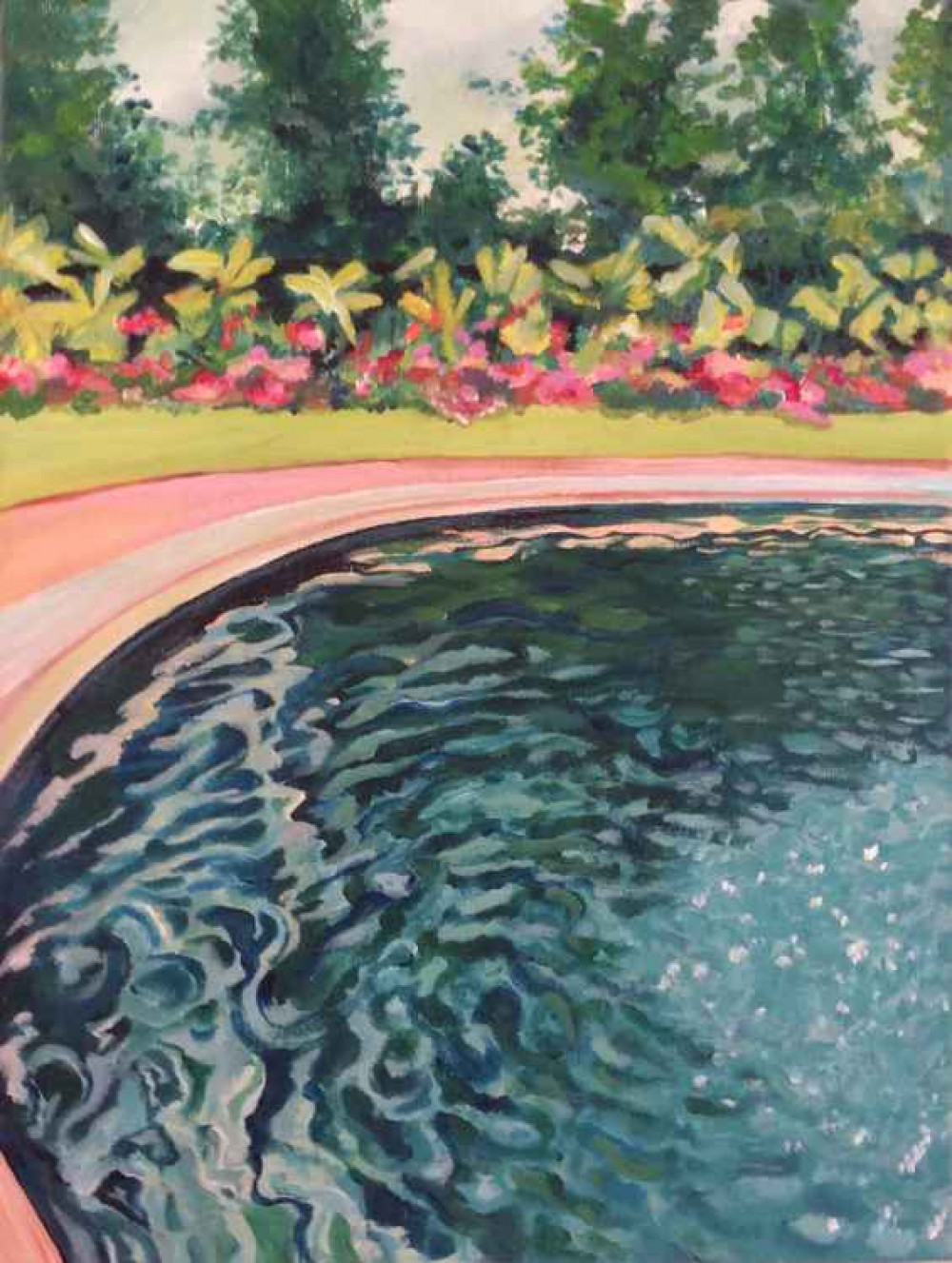 The round pond at Regent's Park 30 x 23cm - £50