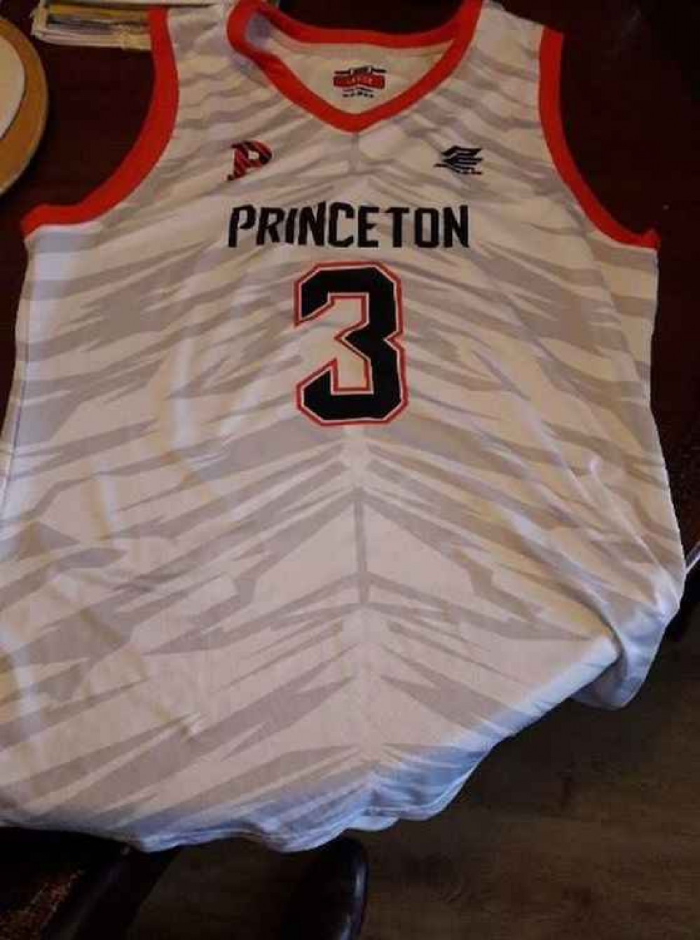 The Princeton jersey worn on the night of the first attack