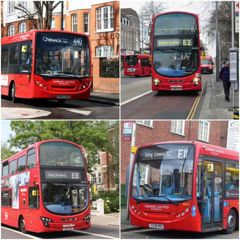 London United is responsible for the E11 and 440 routes, while Metroline is responsible for the E2 and E8 routes among others London United is responsible for the E11 and 440 routes, while Metroline is responsible for the E2 and E8 routes among others