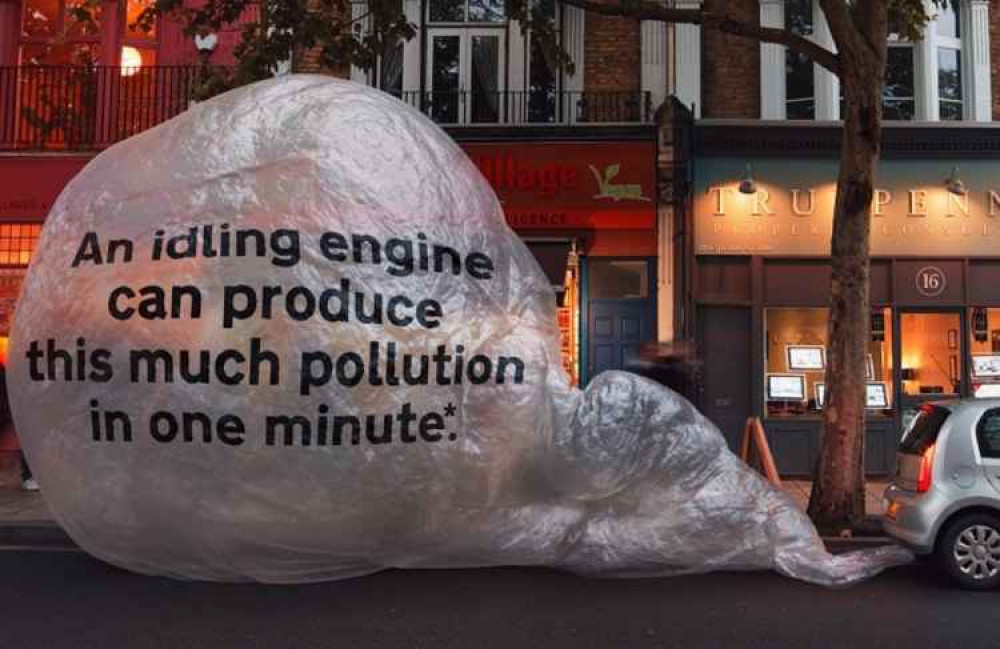 Drivers who are approached by officers and who fail to turn off their engines are issued with a £20 Fixed Penalty Notice. Credit: Ealing Council