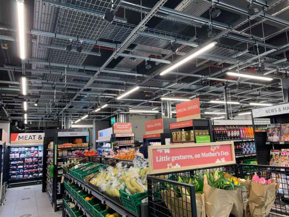 First look inside as you go through the front door, similar to other supermarket chains