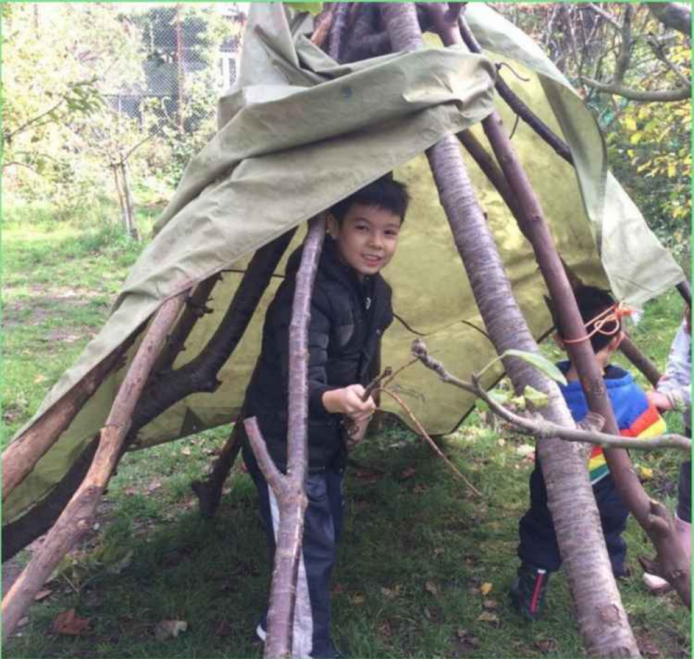 Children are able to immerse themselves in the natural environment