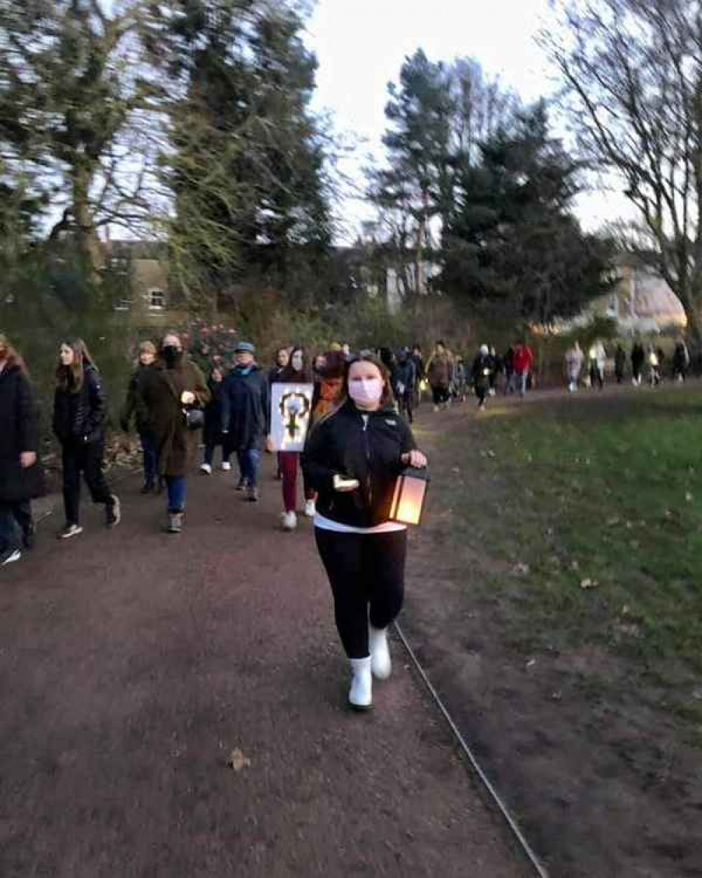 Ealing residents walked along the 'unofficial' route that Stephanie Tubbritt had organised