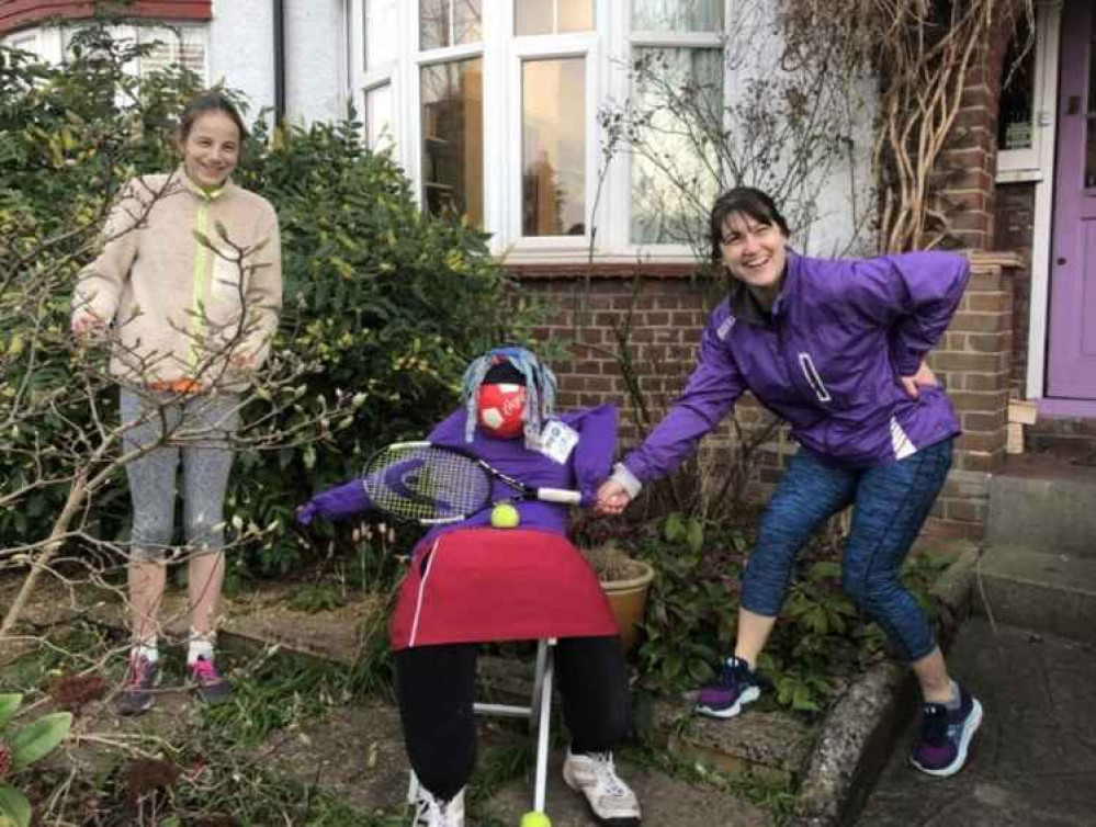 Families could display their own scarecrows too on their front gardens