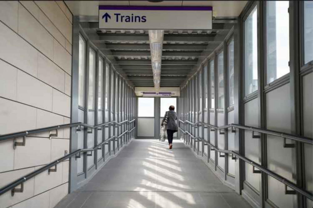 There's a new footbridge connecting the platforms. Image Credit: Transport for London