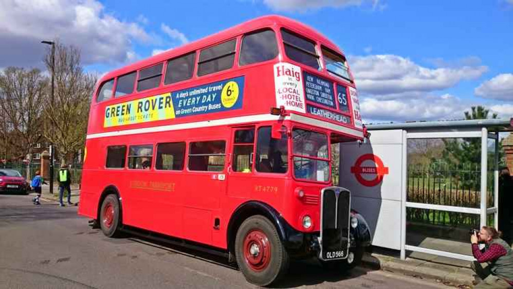 The 65 on its way to Leatherhead from Ealing. Image Credit: Mark Percy