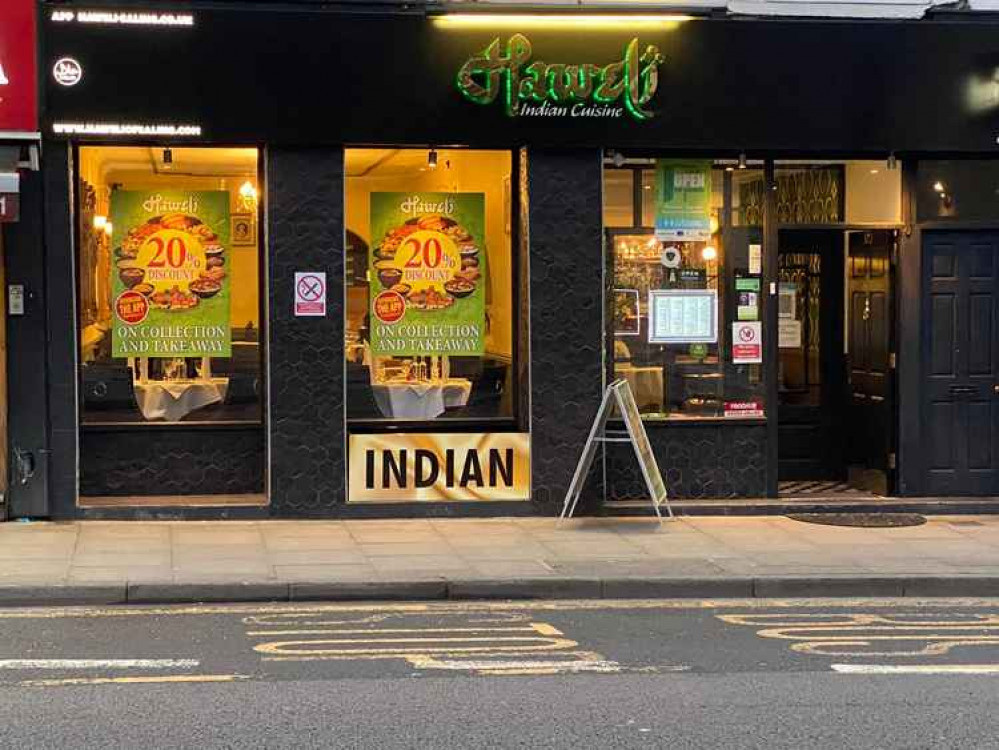 Haweli is located at 127 Uxbridge Road