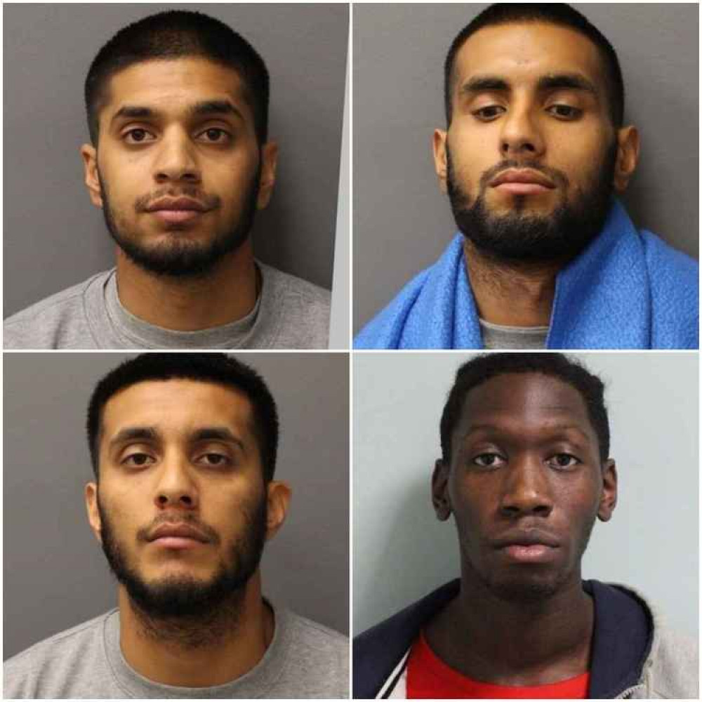 Kamal Sohal (top left), Sukhminder Sohal (top right), Michael Sohal (bottom left), Antoine George (bottom right). Image Credit: Metropolitan Police