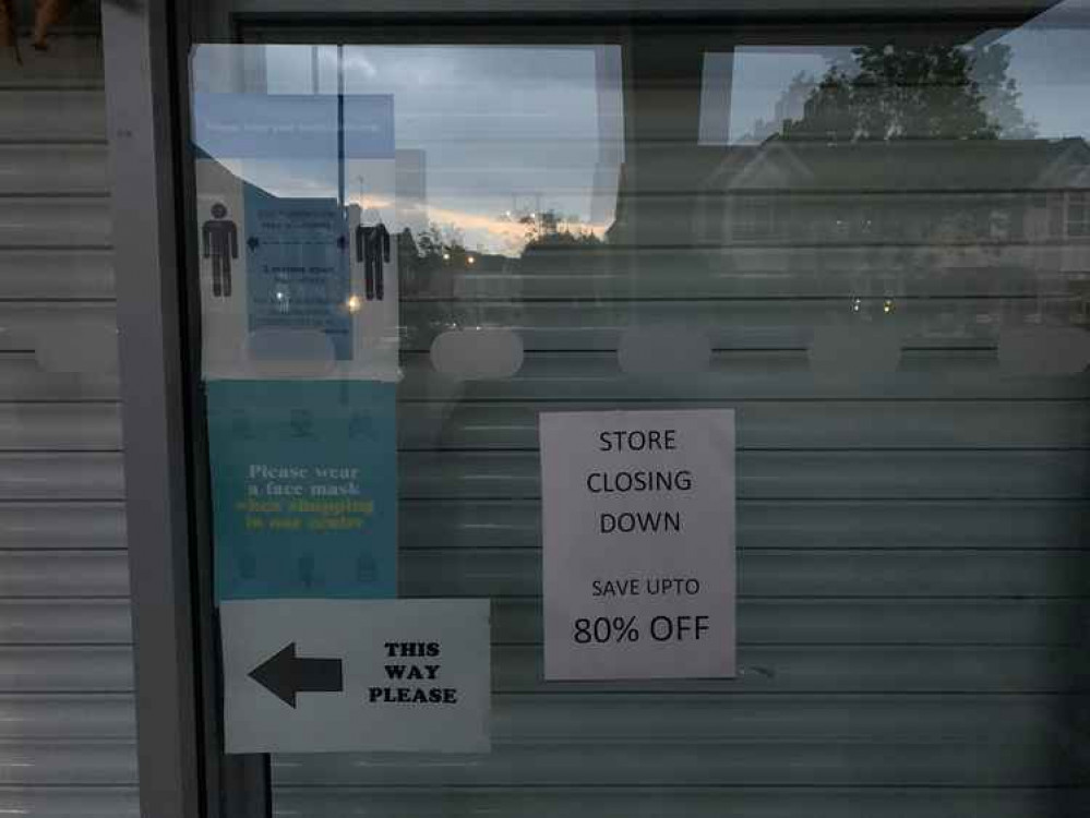 The store had a closing down sale of up to 80% off