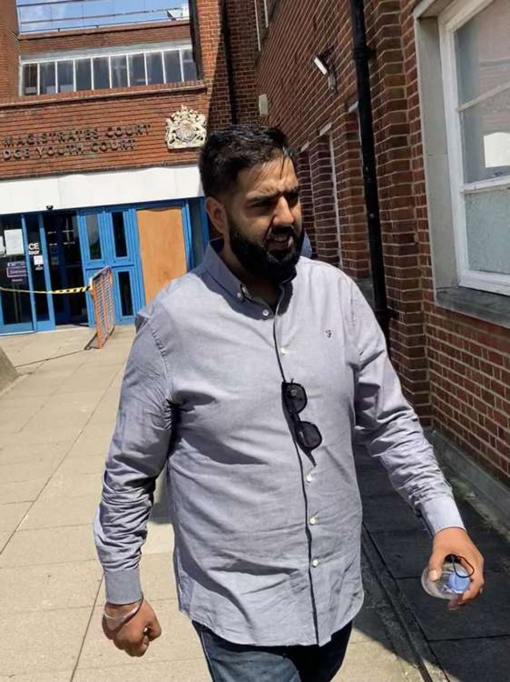 Navdeep Chahal had a disabled badge parking permit bearing Cressida Dick's face. Image Credit: Josh Mellor