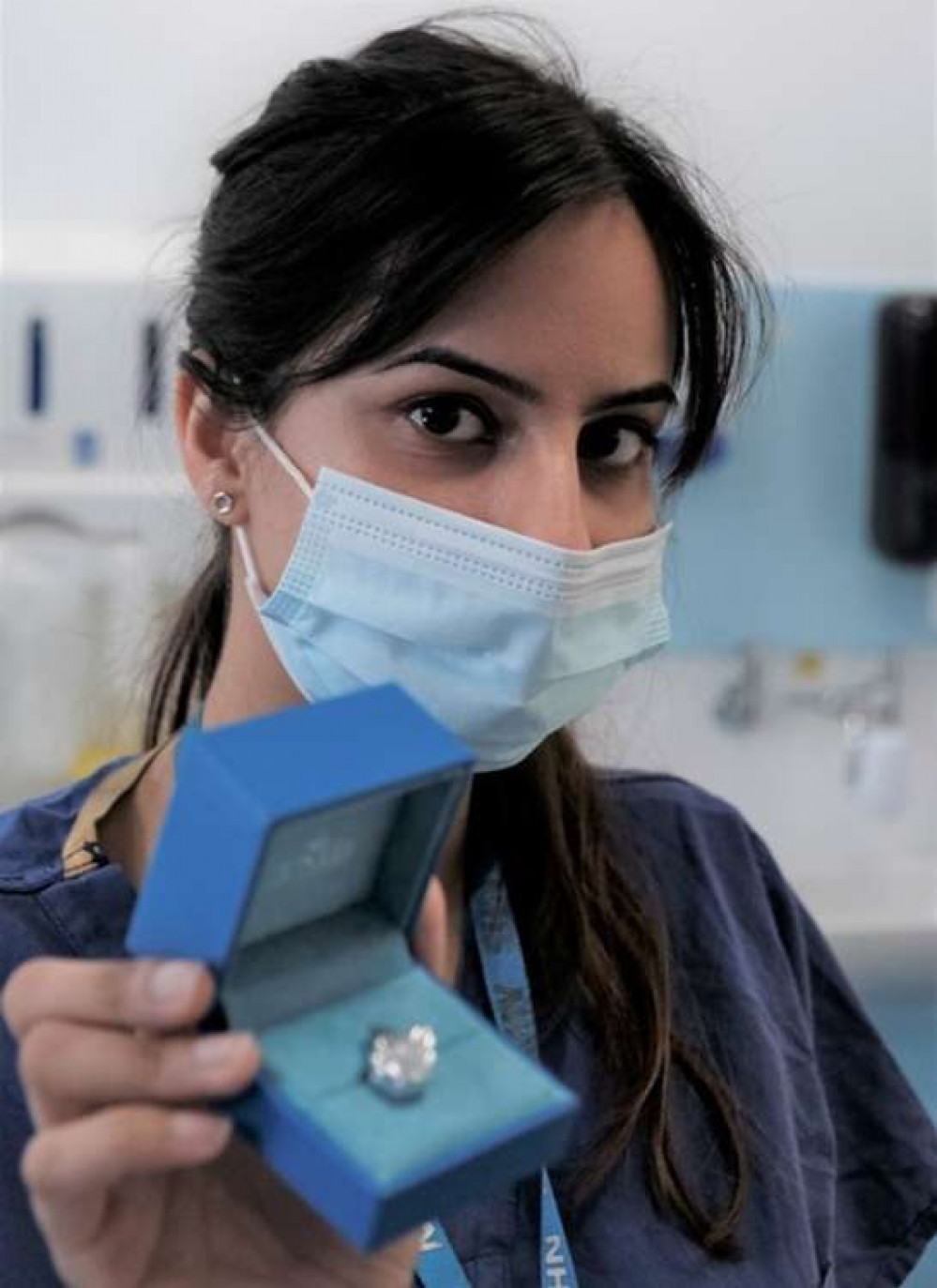 Fathma Shabbir received the badge on behalf of the NHS for its work during the pandemic. Image Credit: London North West University Healthcare Fathma Shabbir received the badge on behalf of the NHS for its work during the pandemic. Image Credit: London North West University Healthcare