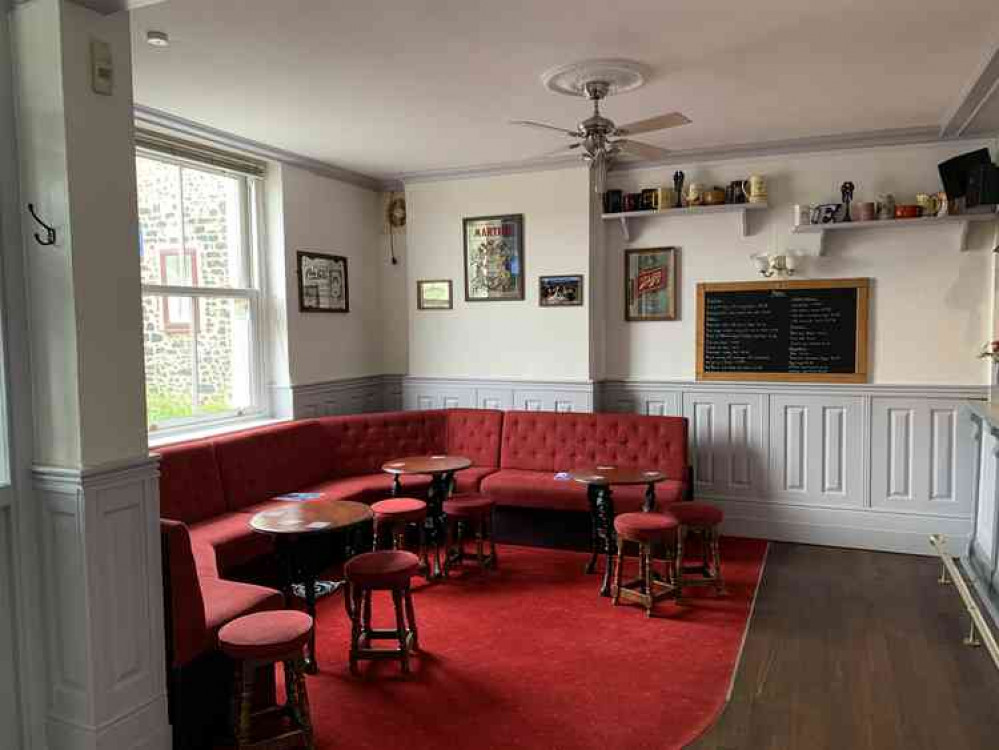 The new look bar area at the Lamb Inn