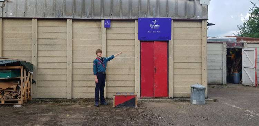 Beaver scout Jonathan, raising over £10,000 towards the rebuild. (Image: Adrian Walker)