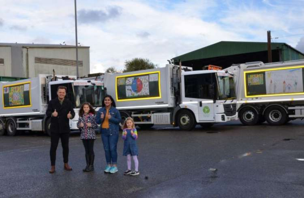 Greener Ealing art competition winners visited Greenford Re-use and Recycling centre.(Image: Ealing Council) Greener Ealing art competition winners visited Greenford Re-use and Recycling centre.(Image: Ealing Council)