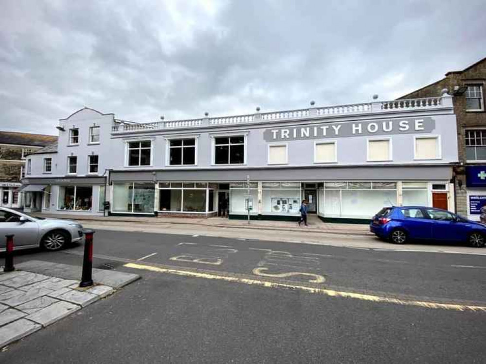 The scaffolding is down revealing a smart new look for Trinity House in Axminster