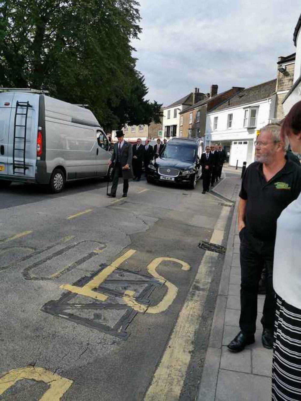 Crowds lined the streets and Minster Green to say goodbye to Richard Lambert