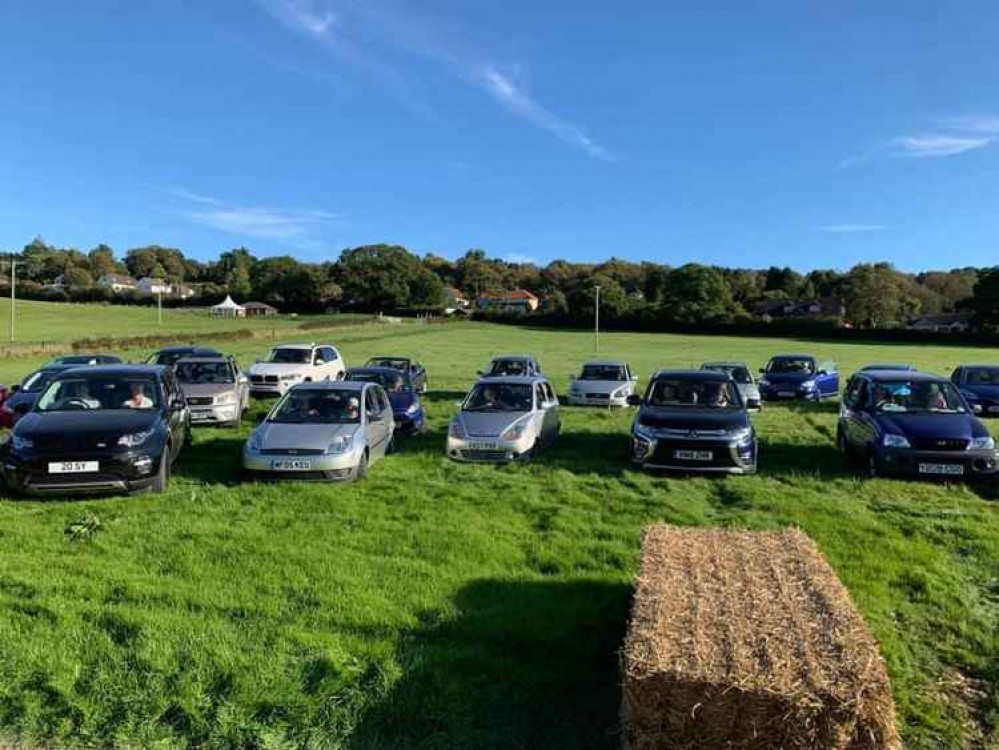 Celebrating the bringing in of the harvest behind the wheel