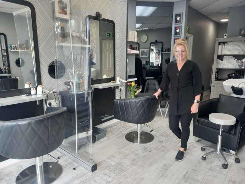 Sabina at her salon on Hampton Road