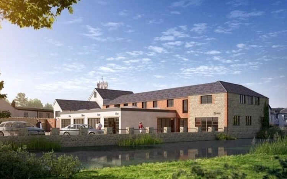 An artist's impression of the new commercial units at the Old Town Mill