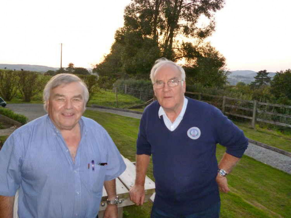 Geoff Enticott and John Jeffery - a century of volunteering for carnival between them!