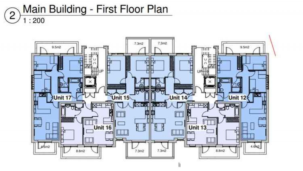 The floorplan of the flats (Image: Richmond Council planning portal/Sharpe Refinery Service Ltd)