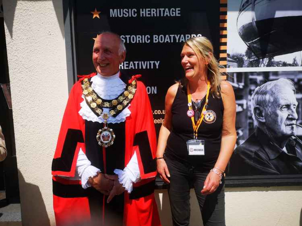 Cllr Geoff Acton with the museum's founder Michele Whitby (Image: Jennifer Noble)