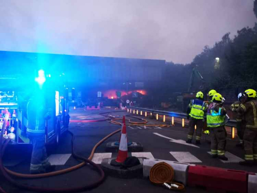 Around 70 firefighters were on the scene (Image: London Fire Brigade)