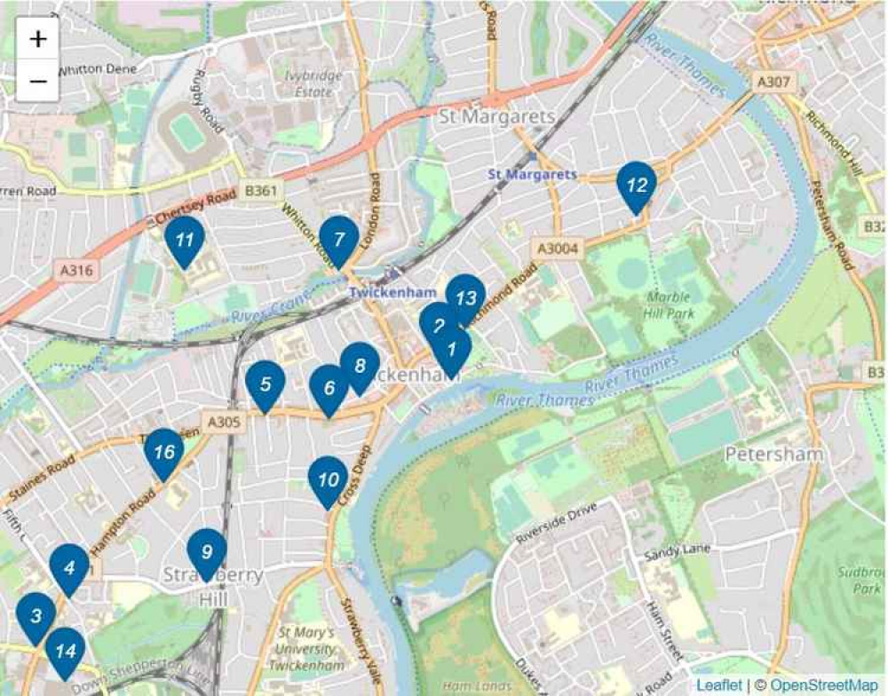 Twickenham recycling sites