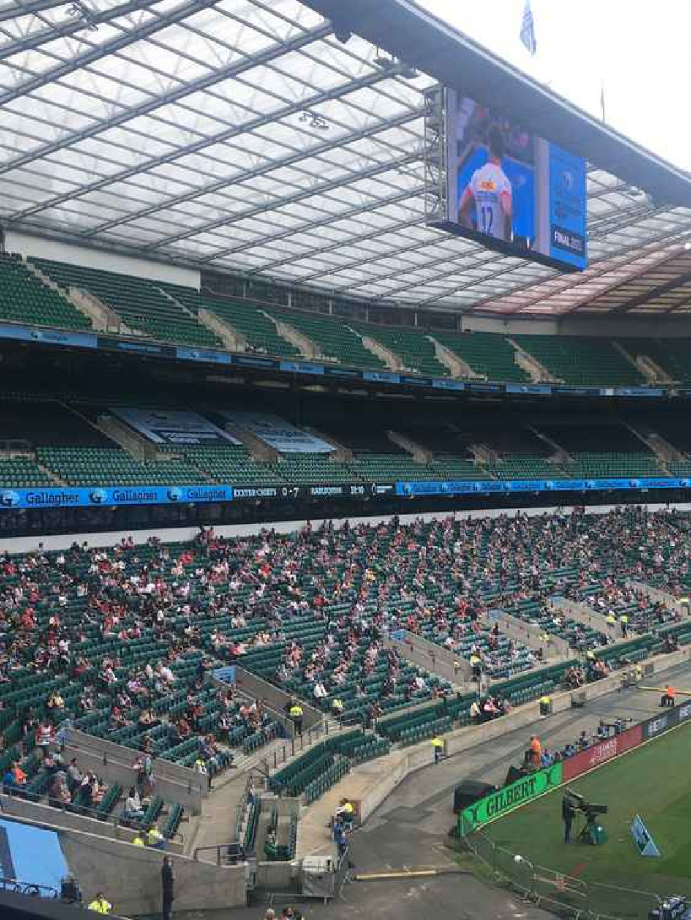 The Quins supporters who were in fine voice.