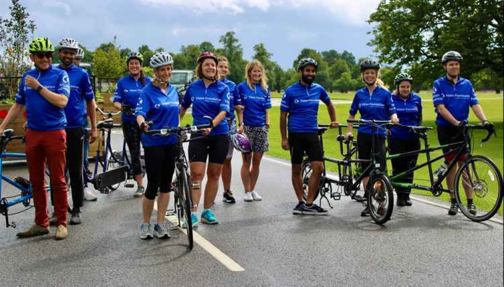 A group shot of the riders (Credit: Vision Foundation)