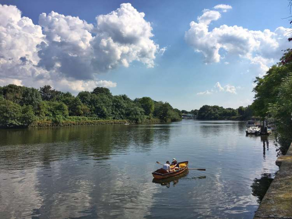 Twickenham riverside in the sunshine earlier today (Image by Ruth Wadey)