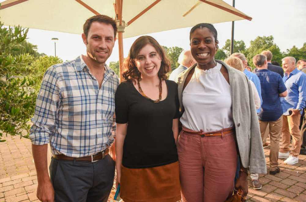 Nub News editor Ellie Brown with Mark and Christine (Credit: Jessica Broadbent)