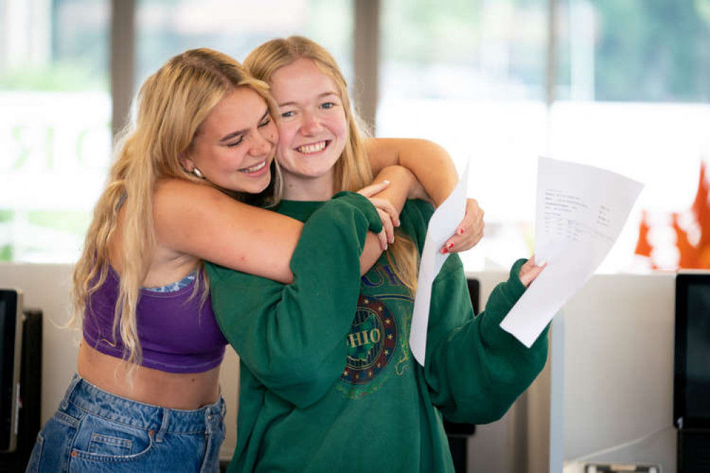 Smiles all round at Orleans Park School on Tuesday (Image: Dan Charity)