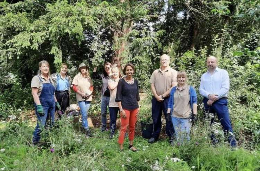 Twickenham MP Munira Wilson went on a series of visits to her constituency's tourist attractions this summer. Pictured with the volunteers at Marble Hill House and Park (Image: Office of Munira Wilson)