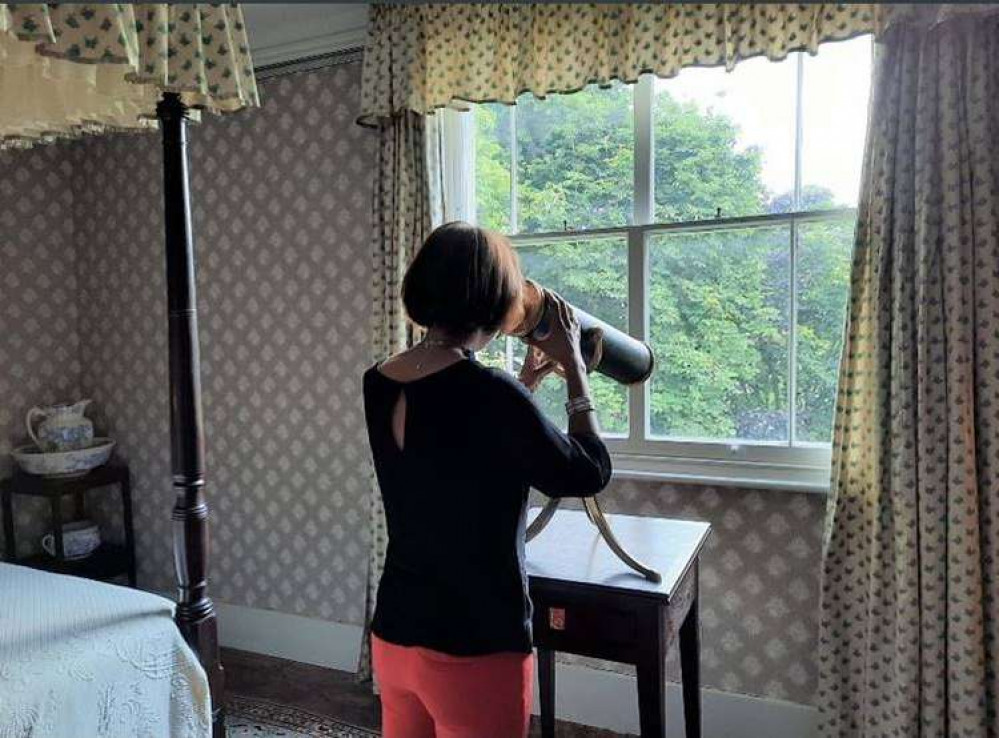 Wilson takes a look around Turner's house (Image: Office of Munira Wilson)