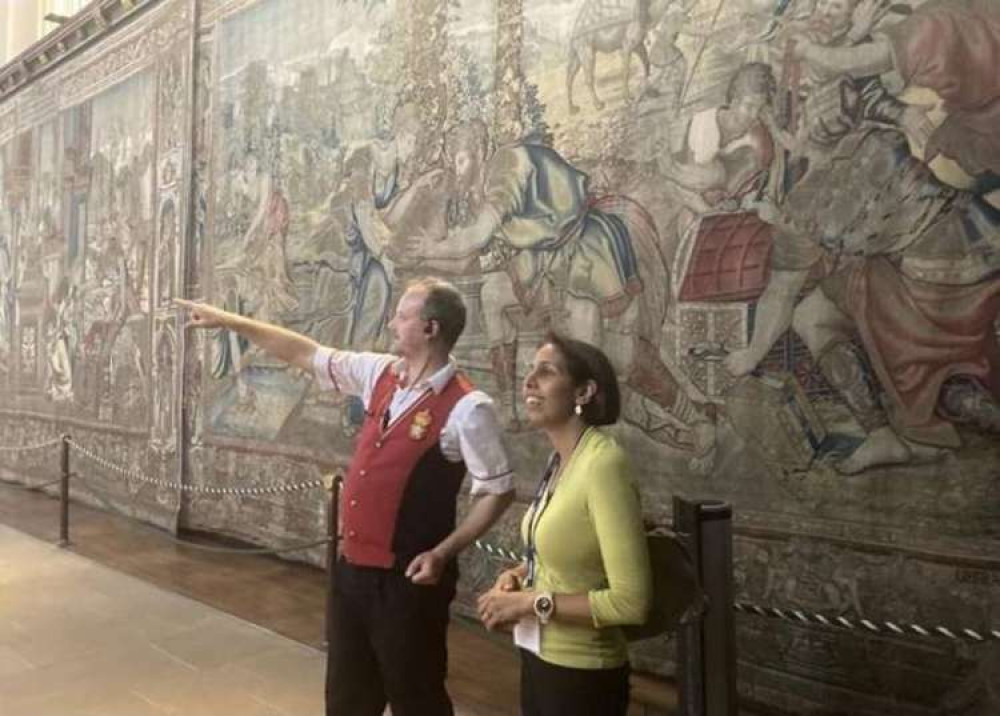 At Hampton Court Palace (Image: Office of Munira Wilson)