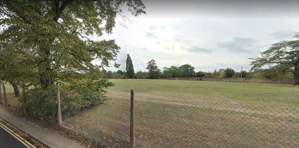 The playing fields are close to Richmond College and overlooked by a number of houses.