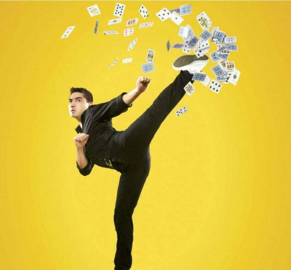 Expect deadly and risky fun as Javier performs his extreme card-flicking stunts.