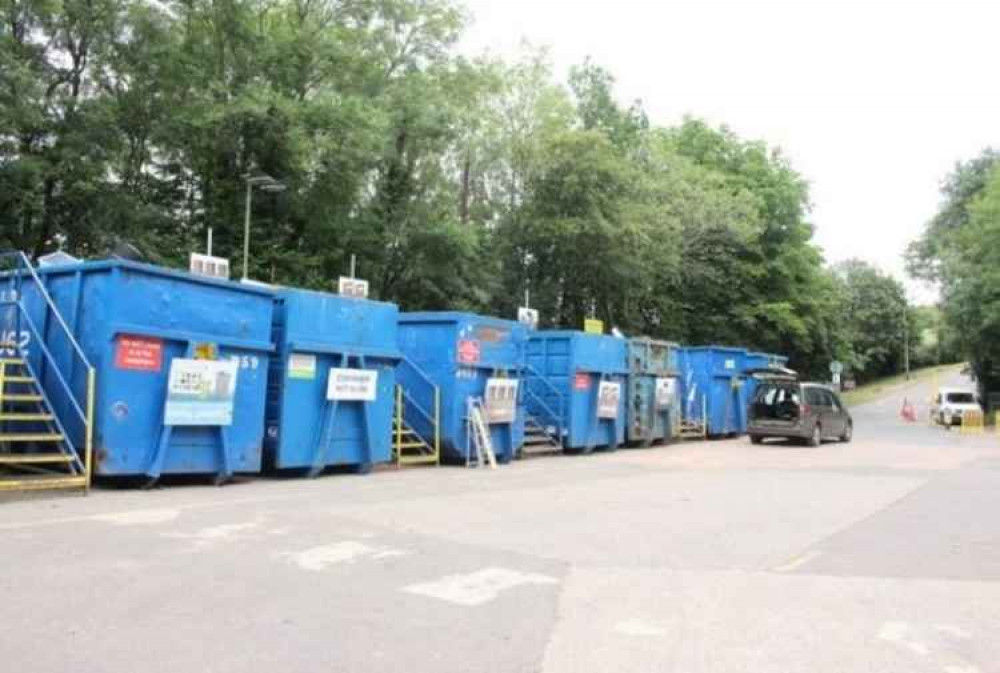 Sutton Barton Recycling Centre near Honiton