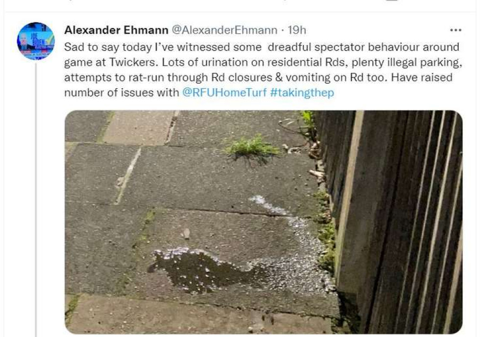 Councillor Alexander Ehmann complaining about the conditions.